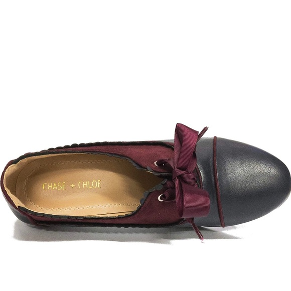 🧡 Women’s Lace-Up Vintage Heeled Oxford - Picture 3 of 3